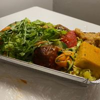 My 'overflow' take-out box at Jardim das Cerejas - Chiado in Lisbon