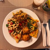 Buffet variety  at Jardim das Cerejas - Chiado in Lisbon