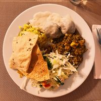 Buffet variety  at Jardim das Cerejas - Chiado in Lisbon