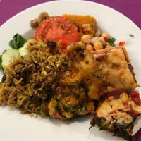 My buffet selection at Jardim das Cerejas - Chiado in Lisbon