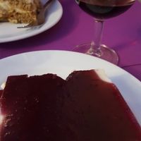 Summer fruit cheesecake and coconut cake  at Jardim das Cerejas - Chiado in Lisbon