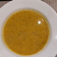 Daily vegetable soup at Jardim das Cerejas - Chiado in Lisbon