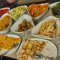 The cold buffet at Jardim das Cerejas - Chiado in Lisbon