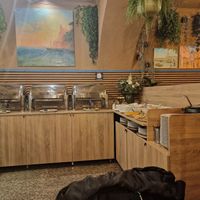 Buffet area at Jardim das Cerejas - Chiado in Lisbon