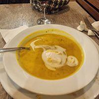 Soup in buffet at Jardim das Cerejas - Chiado in Lisbon