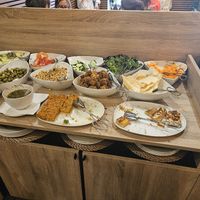 Salad buffet at Jardim das Cerejas - Chiado in Lisbon