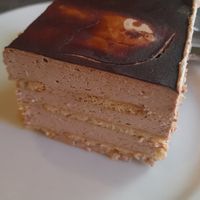 Dessert au chocolat at Jardim das Cerejas - Chiado in Lisbon