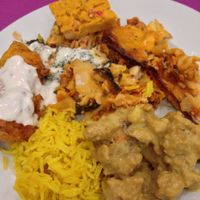 A selection from the buffet at Jardim das Cerejas - Chiado in Lisbon