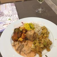 Vegan meat ball ;-) at Jardim das Cerejas - Chiado in Lisbon