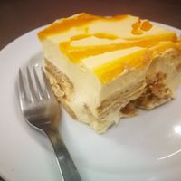Mango cake at Jardim das Cerejas - Chiado in Lisbon