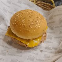 Vegan cheese burger at Burgershack in Kampot