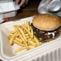 Bean burger   at Burgershack in Kampot