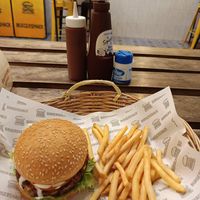 Black beans burguer at Burgershack in Kampot