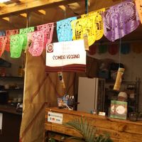 Nice restaurant in back of gift shop now at Verde Vegano  in Oaxaca