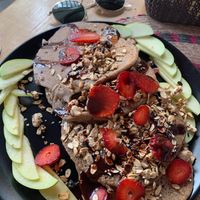 Vegan pancakes  at Verde Vegano  in Oaxaca