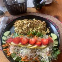 Vegan scrambled eggs  at Verde Vegano  in Oaxaca