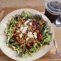 Vegan Taco Rice  at Rakuen Cafe in Naha