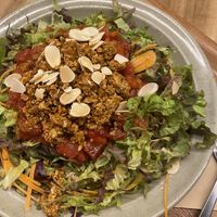 Veggie Taco Rice  at Rakuen Cafe in Naha