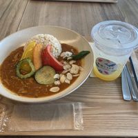 Curry  at Rakuen Cafe in Naha