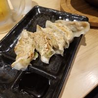 Vegan gyoza! at Takesan Ramen - Obuse in Nagano