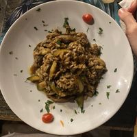 Risoto vegano de cogumelo e abobrinha. Achei bem gostoso   at Pimenta de Cheiro in Sao Paulo
