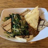 Taj Curry bowl  at Palm Greens Cafe in Palm Springs