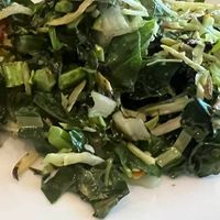 The side of greens is delicious.  at Palm Greens Cafe in Palm Springs