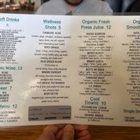 Menu at Palm Greens Cafe in Palm Springs