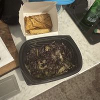 Macro with tempeh (after I ate almost all of it !LOL 420)  at Palm Greens Cafe in Palm Springs