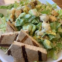 Tofu on Caesar Salad at Palm Greens Cafe in Palm Springs
