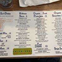 Drink menu 5/18/2026  at Palm Greens Cafe in Palm Springs