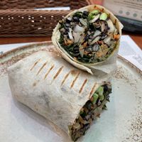 Mega veggie wrap, 275 baht  at Easy Health in Pattaya