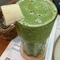 Green detox smoothie, 129 baht  at Easy Health in Pattaya
