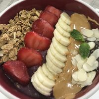 Açai bowl + peanut butter  at Easy Health in Pattaya