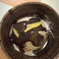 Sesame ice cream. at Orange Shokudou オレンジ食堂 in Okinawa