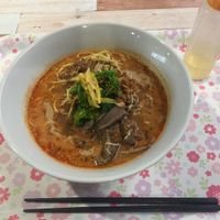 Vegan ramen  at Orange Shokudou オレンジ食堂 in Okinawa