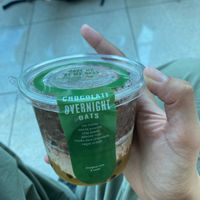 Vegan chocolate overnight oats  at DXB - Treehouse Juicery - T3 in Dubai