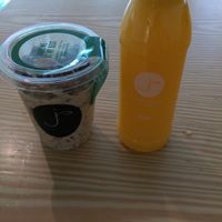 Bircher Muesli and Orange Juice at DXB - Treehouse Juicery - T3 in Dubai