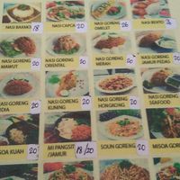 Menu at Veggie Corner in Denpasar