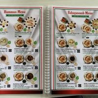 Vegan menu   at Sababa in Chiang Mai