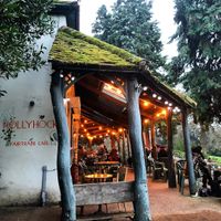 Outside at Hollyhock Cafe in Richmond Upon Thames