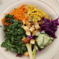 Tofu bowl at BIBIBOP in Washington