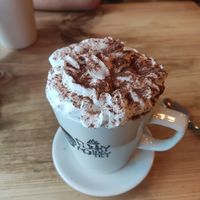 Mint hot chocolate at The Funky Monkey in Stockport
