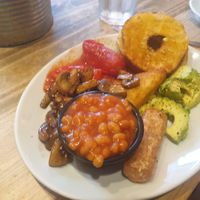 Diddy vegan breakfast at The Funky Monkey in Stockport