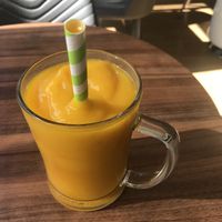 Mango smoothie at The Funky Monkey in Stockport