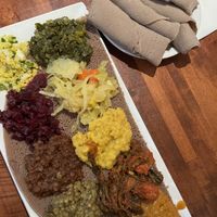 Vegan platter  at Chercher in Washington