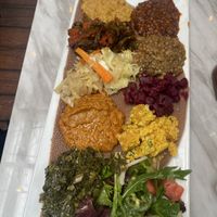 A wonderful veggie platter   at Chercher in Washington