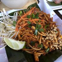 “No carb” pad Thai - made with papaya noodles at SkyIce in Brooklyn
