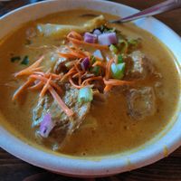 Khao Soi Curry. Vegan if you replace the egg noodles for flat noodles. at SkyIce in Brooklyn
