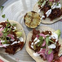 Jackfruit tacos (minus one) at Friend of Mine  in Bridge Of Allan